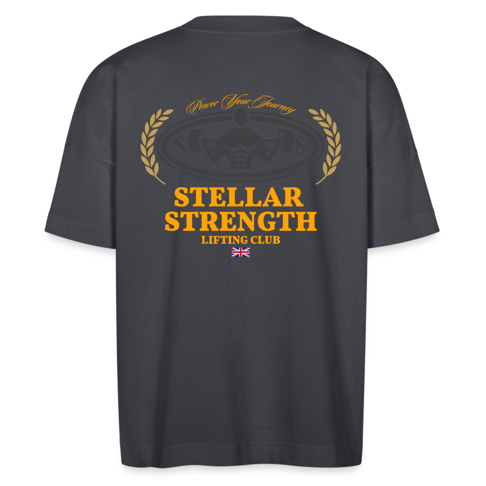 stellar strength classic edition oversized T-shirt orange - indigo blue