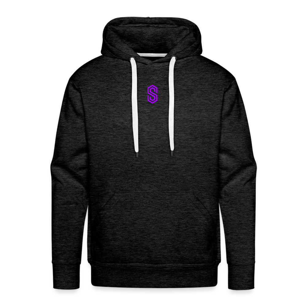 Men’s stellar fusion Premium Hoodie violet - charcoal grey