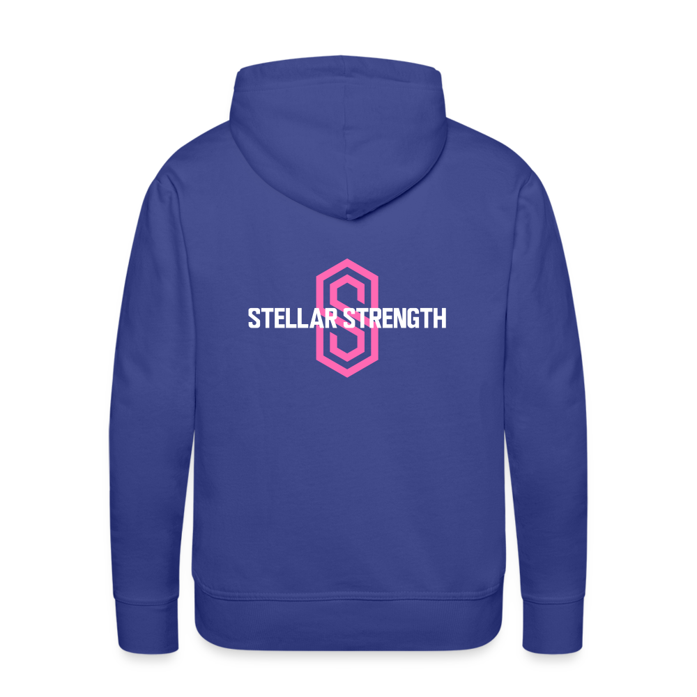 Men’s stellar fusion Premium Hoodie pink - royal blue