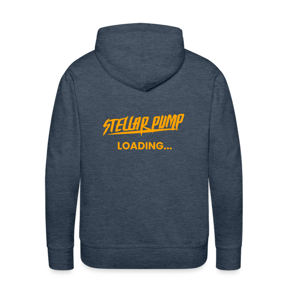 Men’s stellar pump loading Premium Hoodie - heather denim