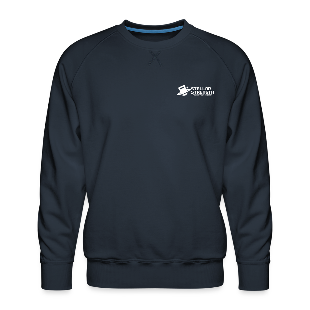 stellar strength FLEX sweatshirt white - navy