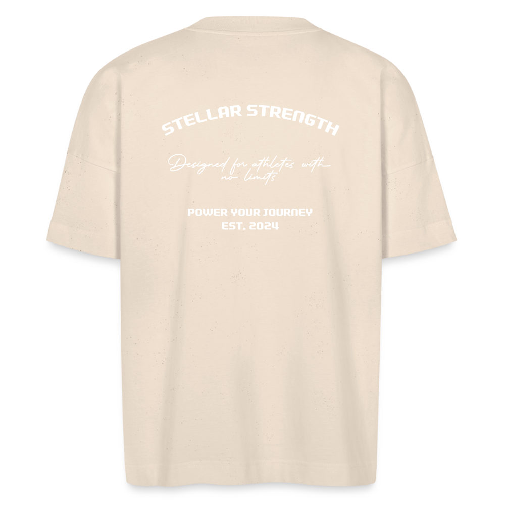 stellar strength platinum edition oversized T-shirt - natural raw