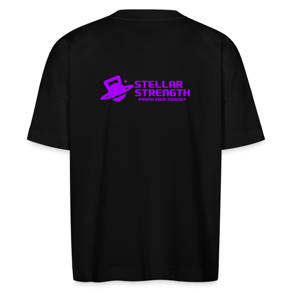 Stellar strength original oversize T-shirt violet - black