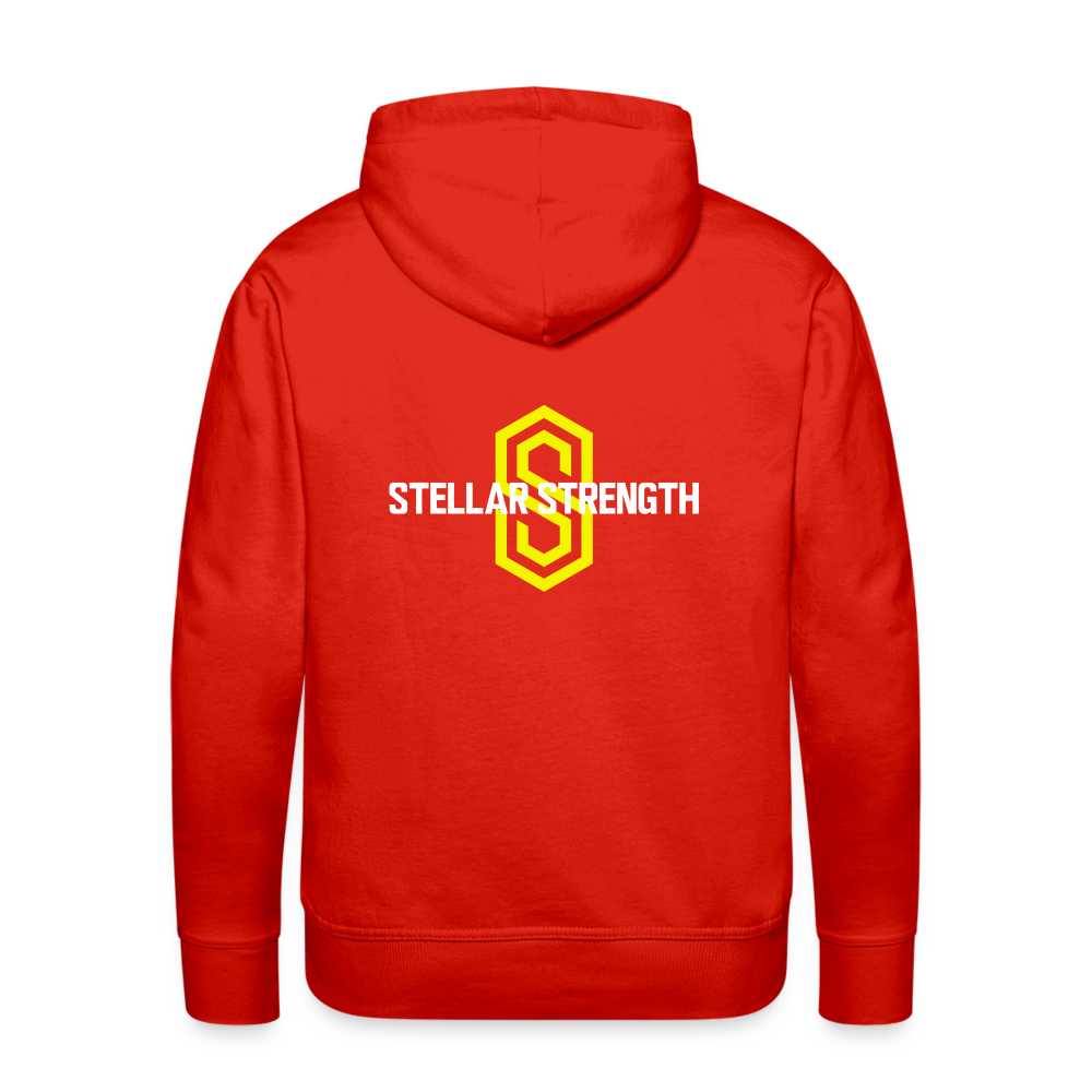 Men’s stellar fusion Premium Hoodie yellow - red