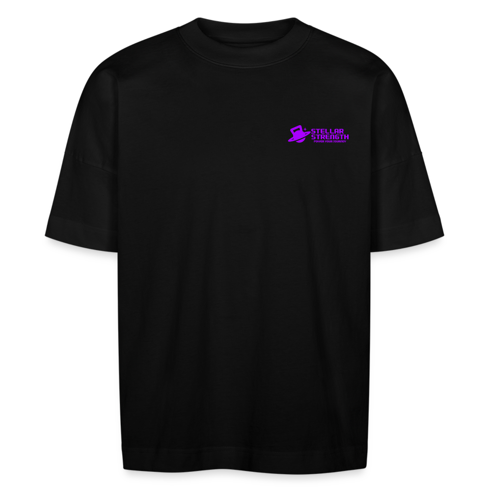 Stellar strength original oversize T-shirt violet - black