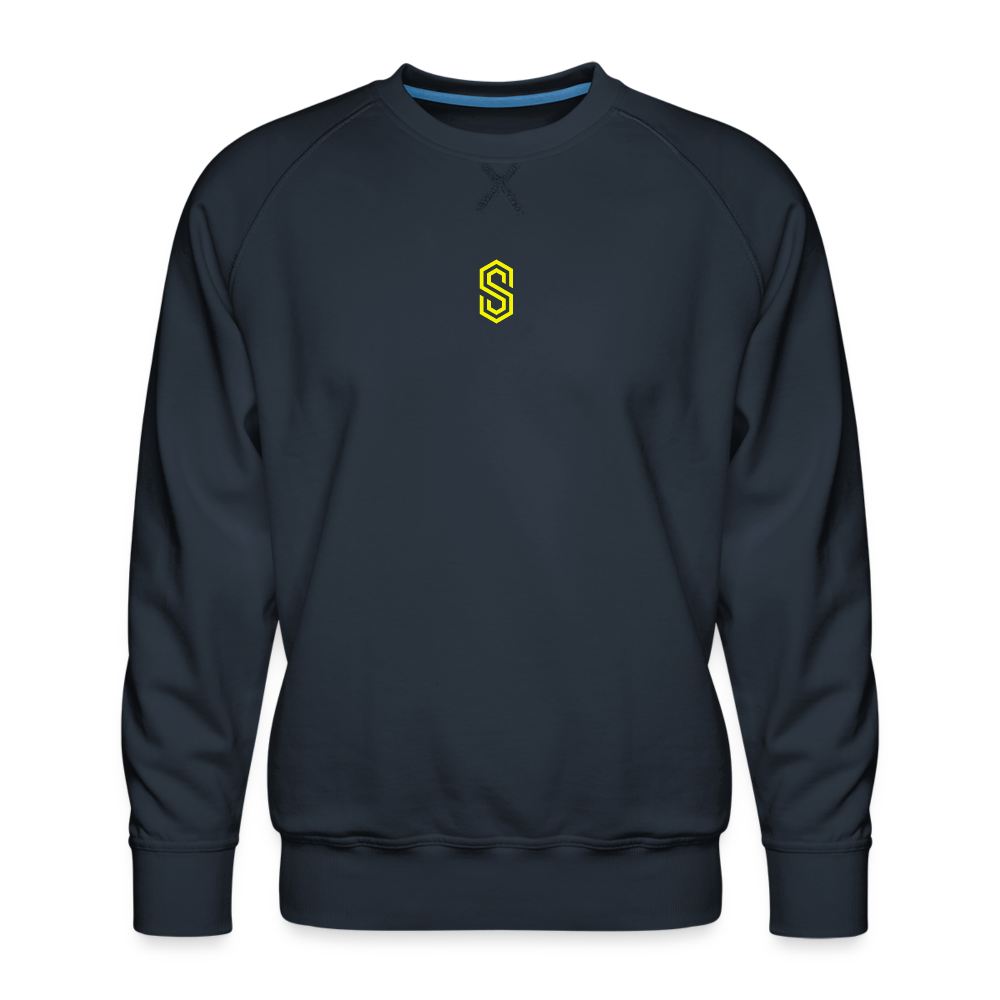stellar fusion Premium Sweatshirt yellow - navy