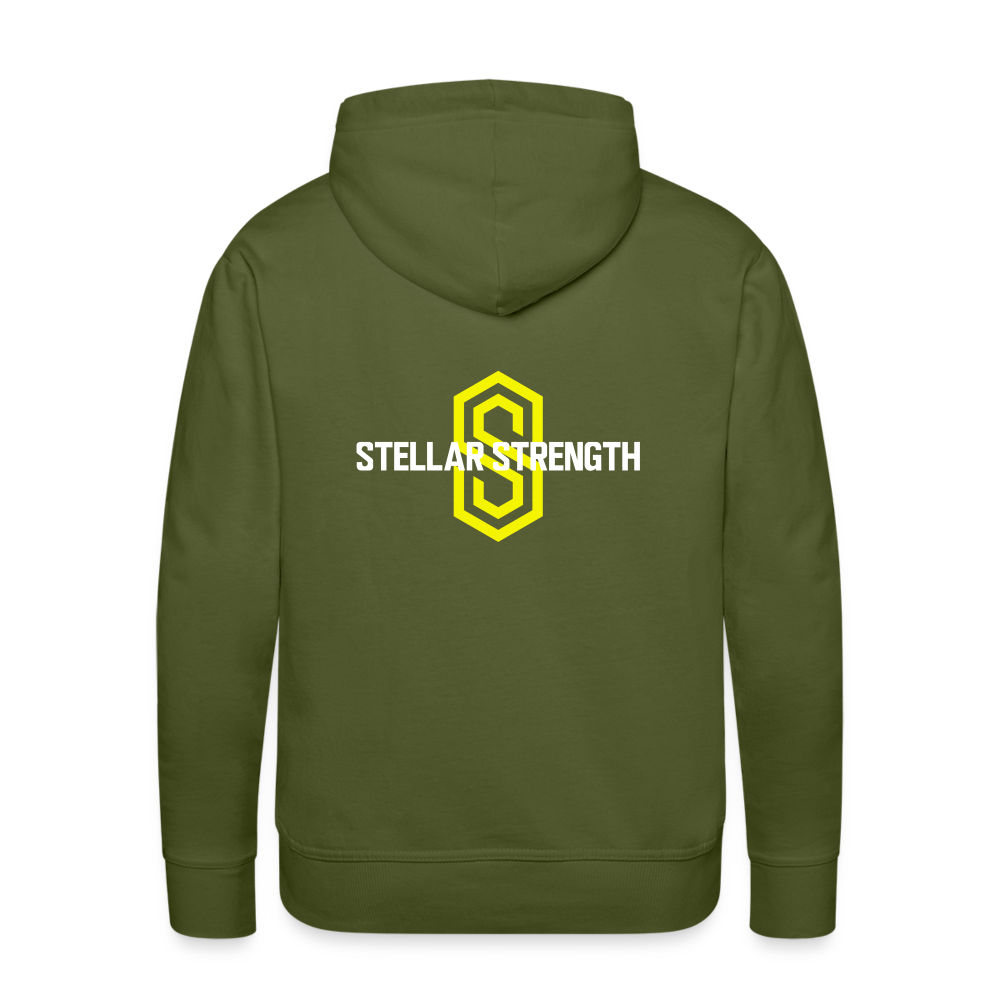 Men’s stellar fusion Premium Hoodie yellow - olive green