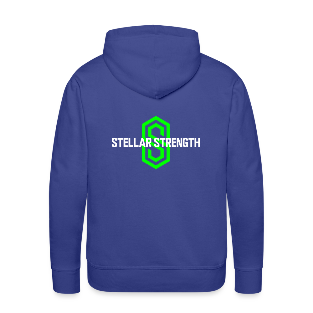 Men’s stellar fusion Premium Hoodie green - royal blue