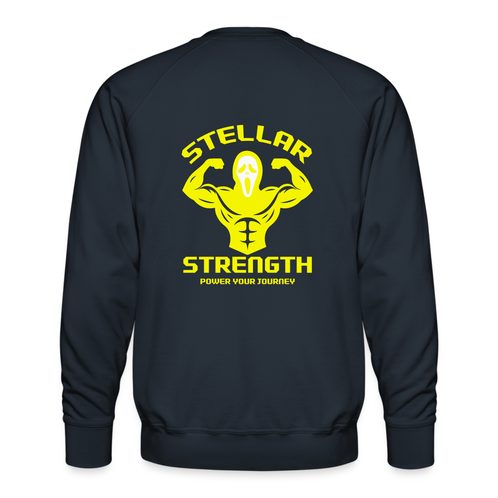 stellar strength FLEX sweatshirt yellow - navy