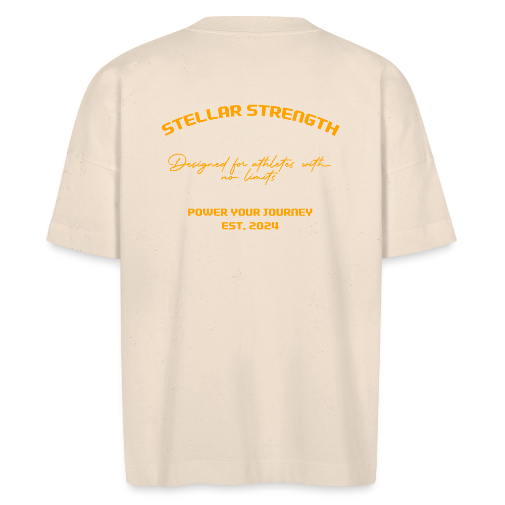 stellar strength platinum edition oversized T-shirt orange - natural raw
