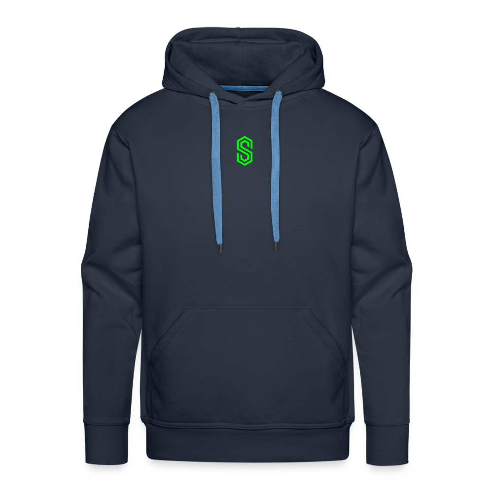 Men’s stellar fusion Premium Hoodie green - navy