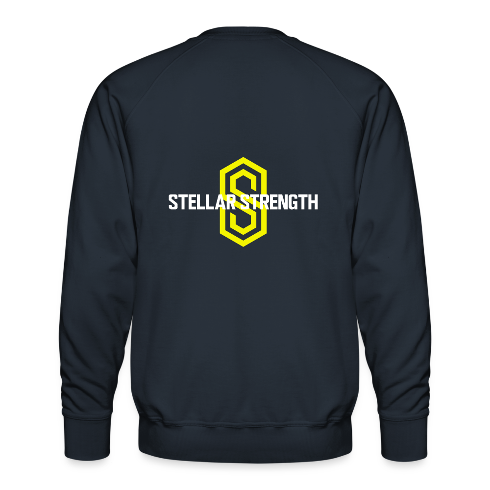 stellar fusion Premium Sweatshirt yellow - navy