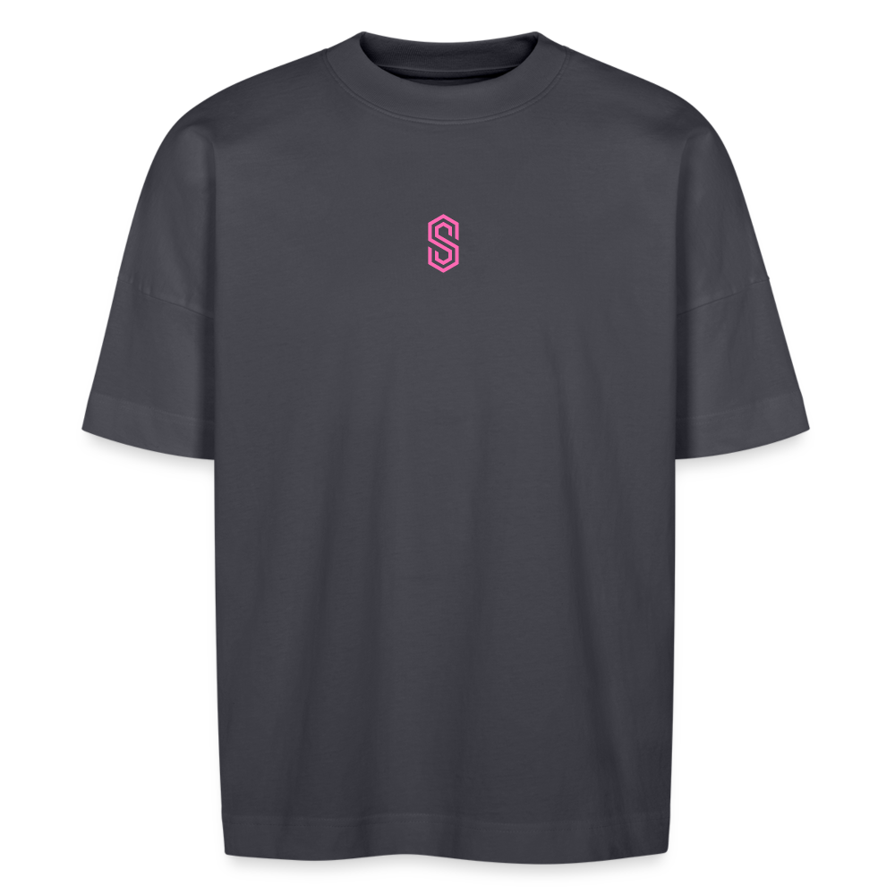 Stellar pump loading oversize T-shirt pink - indigo blue
