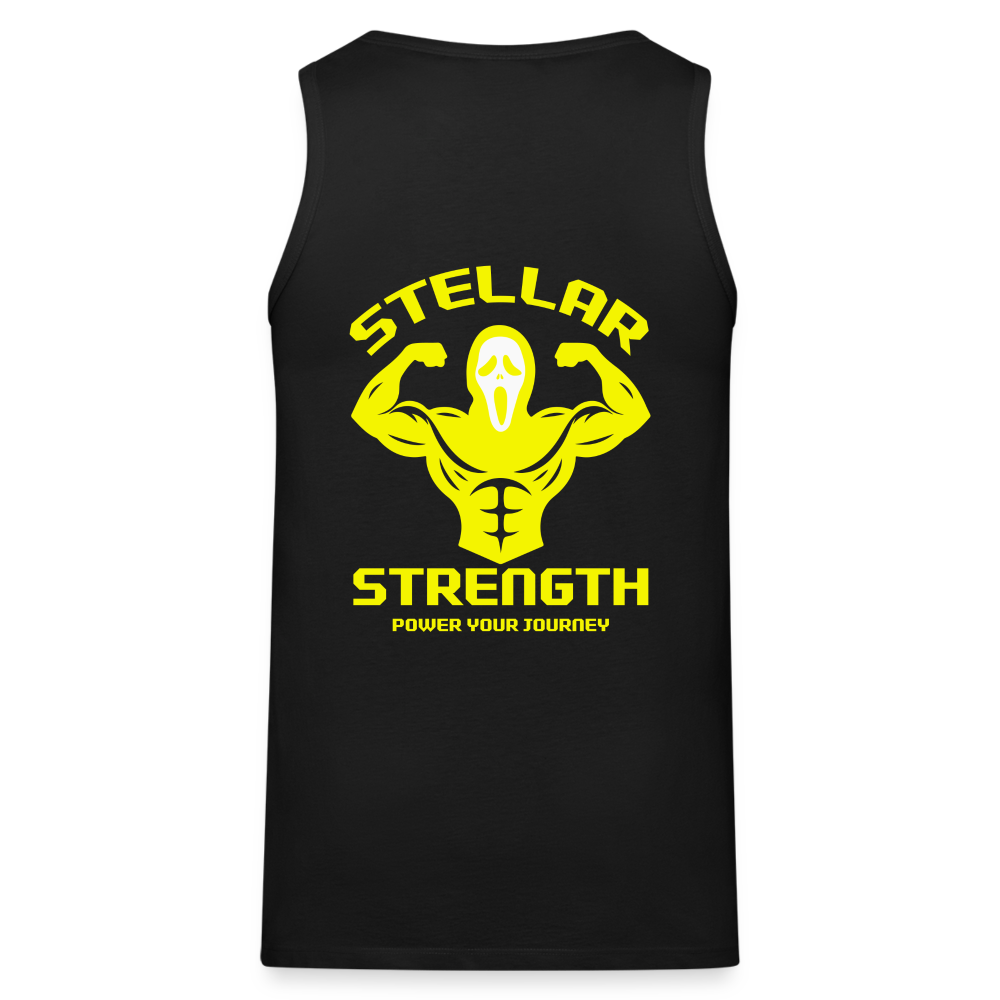 stellar strength flex tank top yellow - black