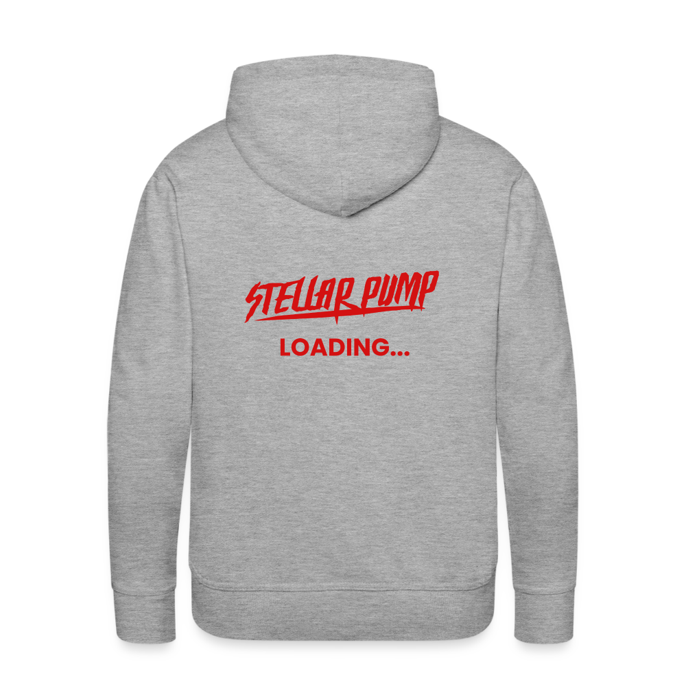 Men’s stellar pump loading Premium Hoodie - heather grey