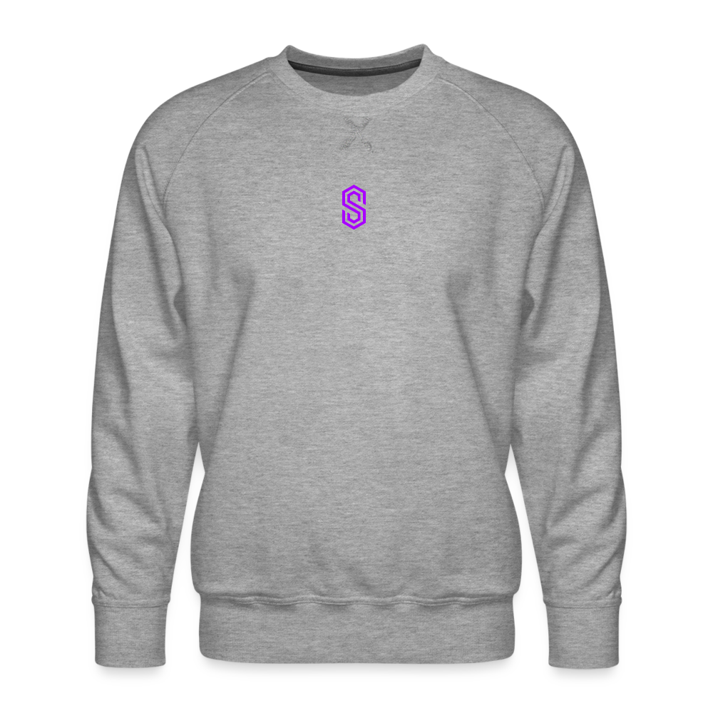 stellar fusion Premium Sweatshirt violet - heather grey