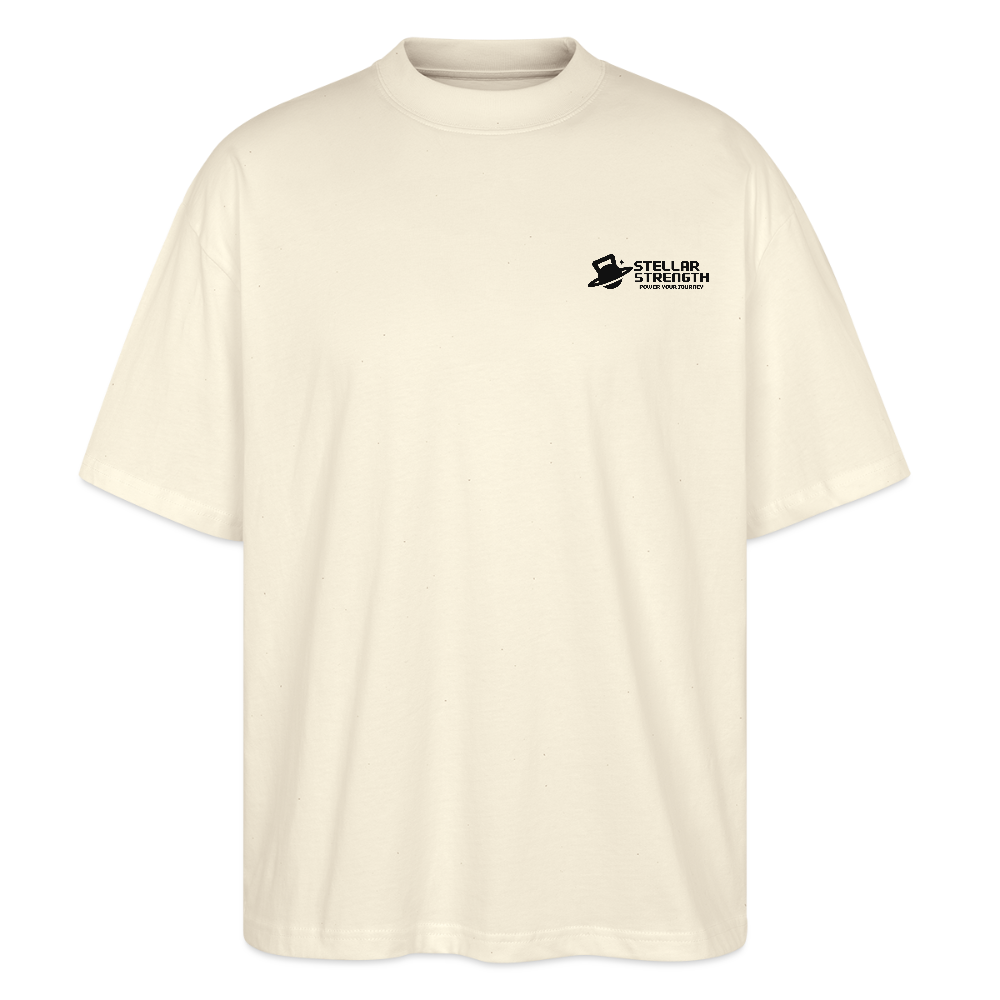 stellar strength classic edition oversized T-shirt black - natural raw