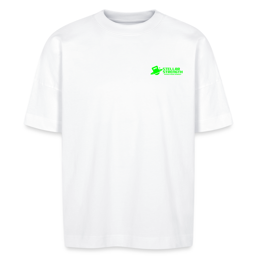 stellar strength platinum edition oversized T-shirt green - white