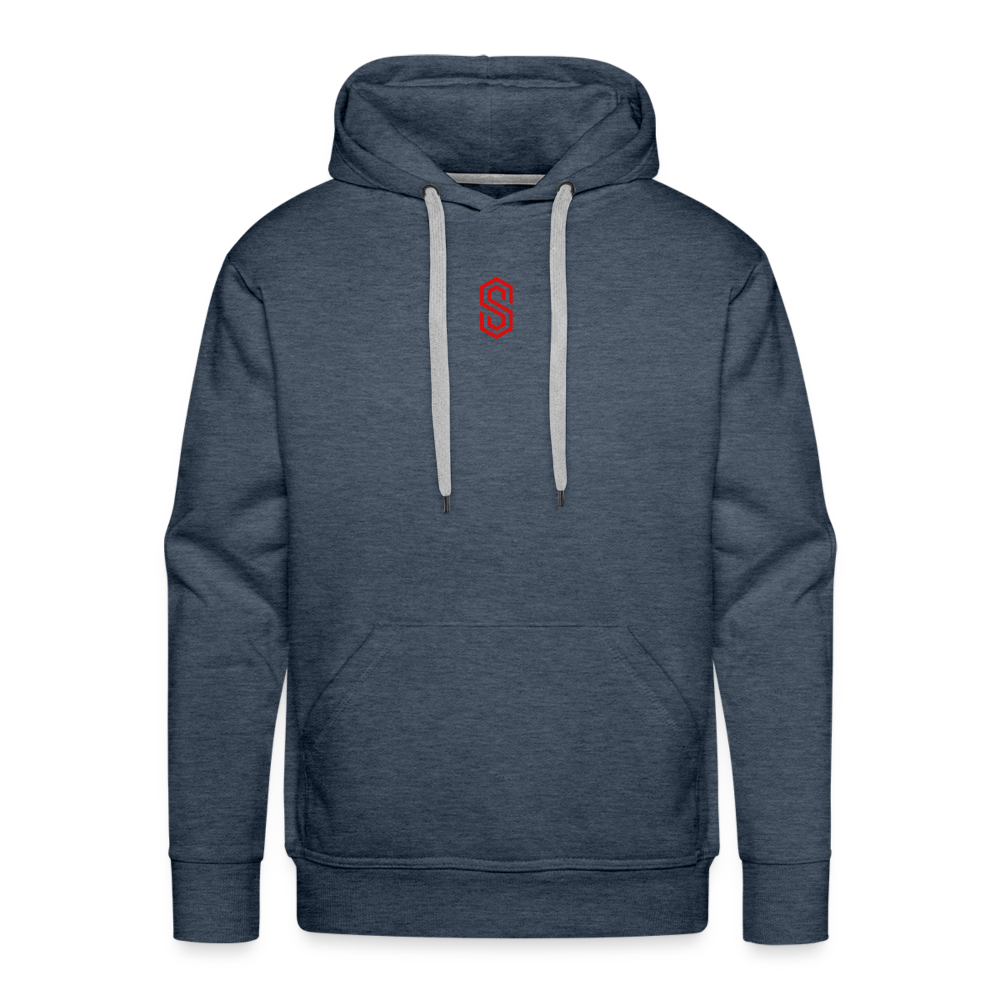 Men’s stellar pump loading Premium Hoodie - heather denim