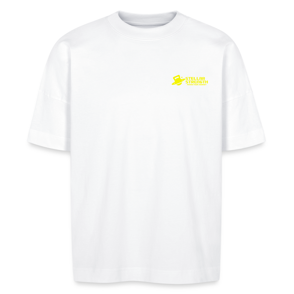 stellar strength platinum edition oversized T-shirt yellow - white