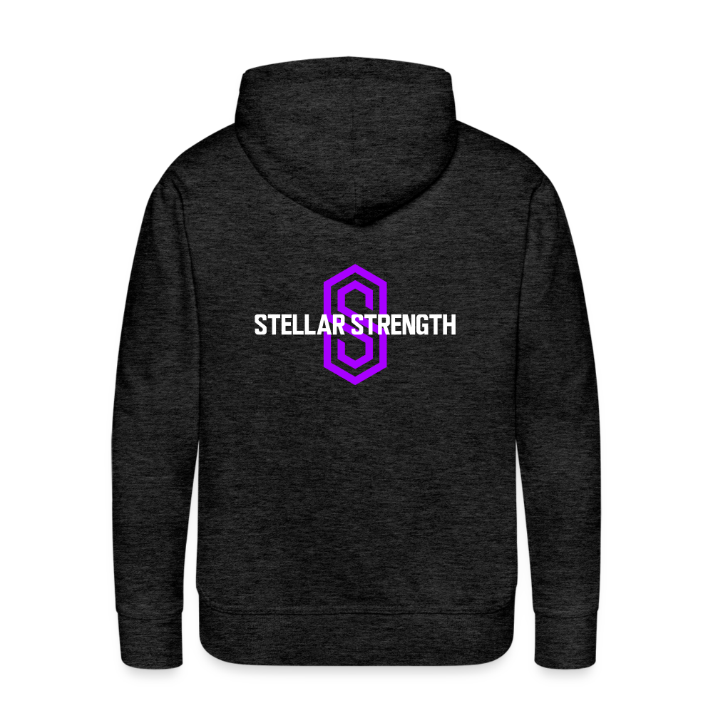 Men’s stellar fusion Premium Hoodie violet - charcoal grey