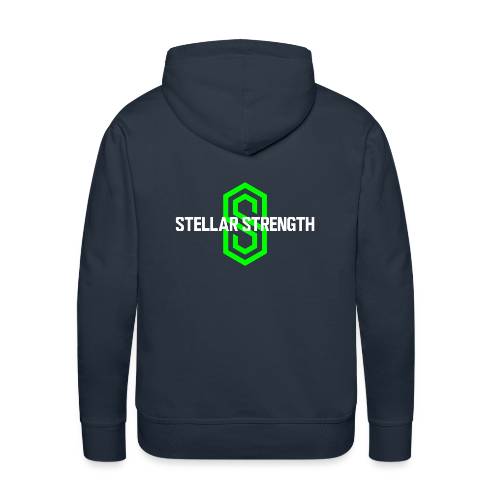 Men’s stellar fusion Premium Hoodie green - navy