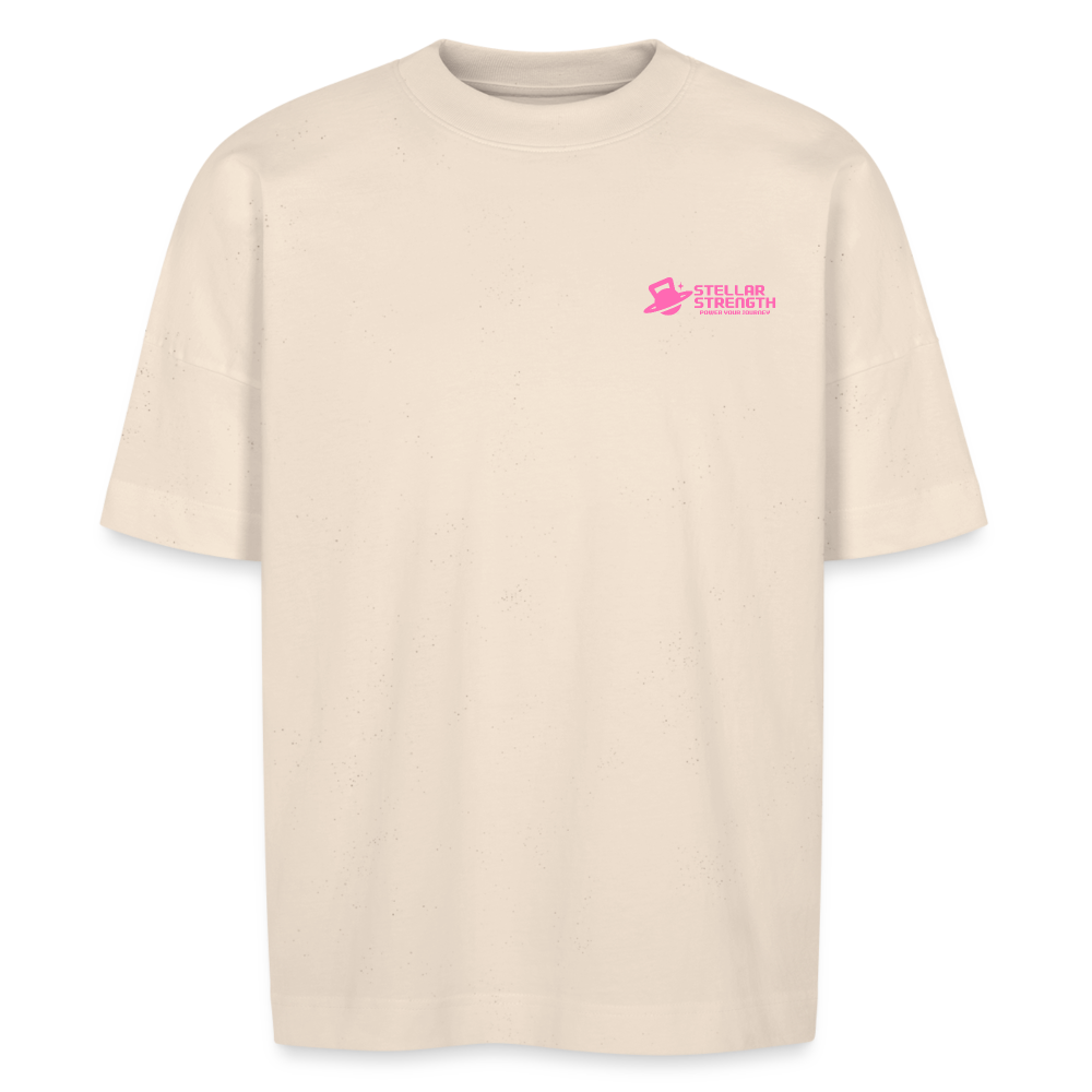 Stellar strength flex oversize womans T-shirt - natural raw