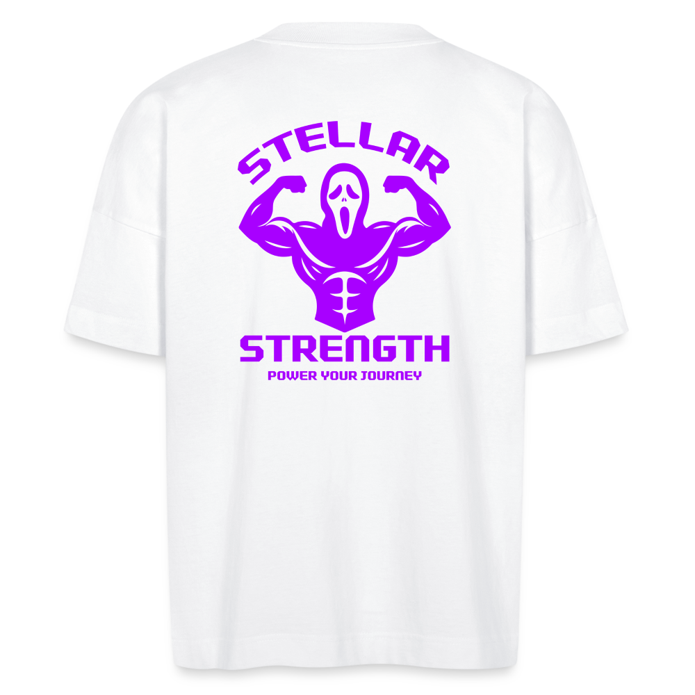 Stellar strength flex oversize womans T-shirt - white