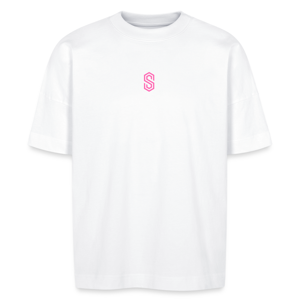 Stellar pump loading oversize T-shirt pink - white