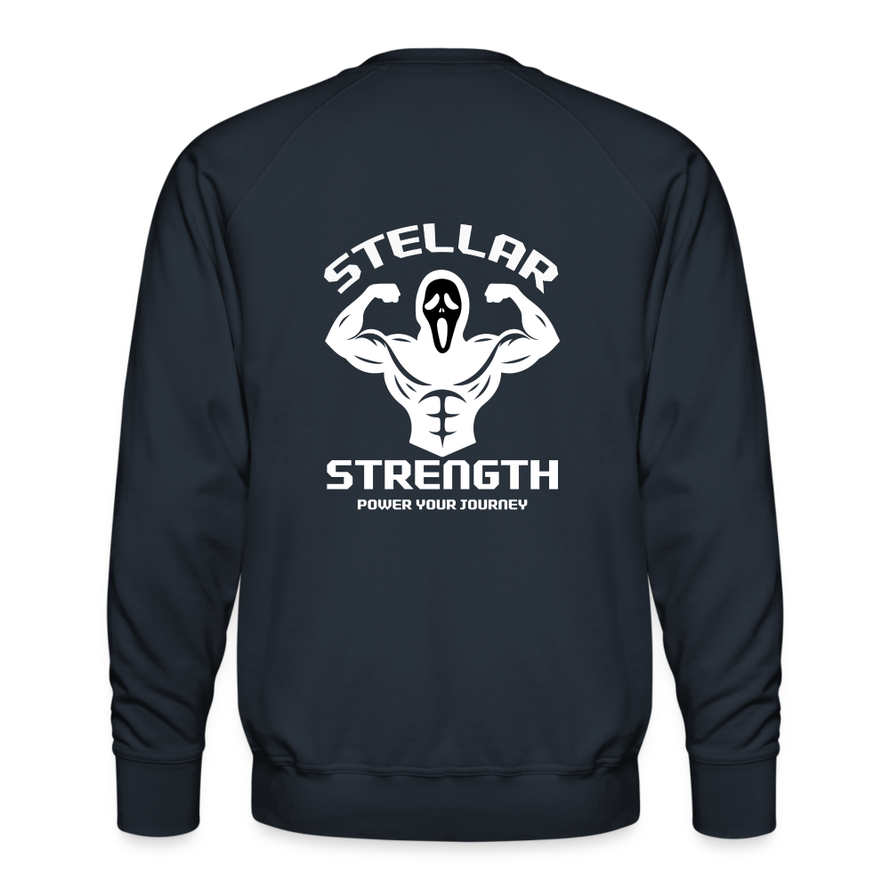 stellar strength FLEX sweatshirt white - navy