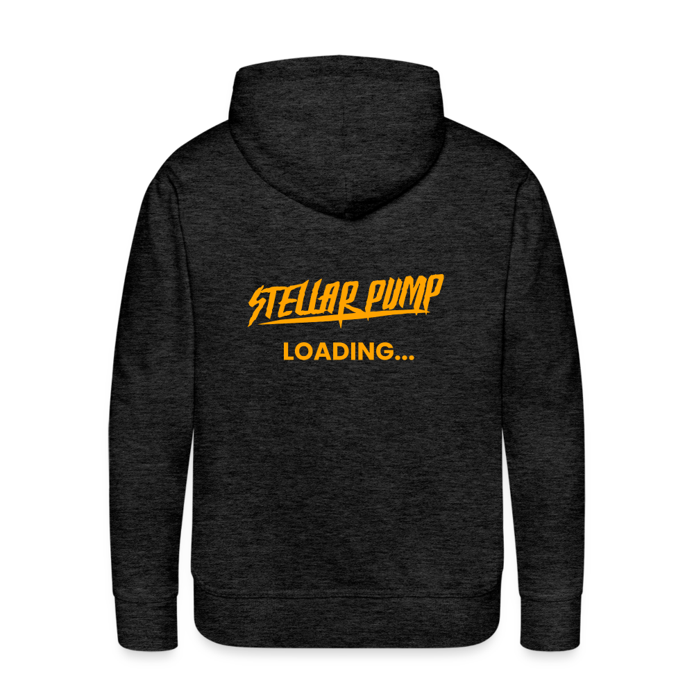 Men’s stellar pump loading Premium Hoodie - charcoal grey