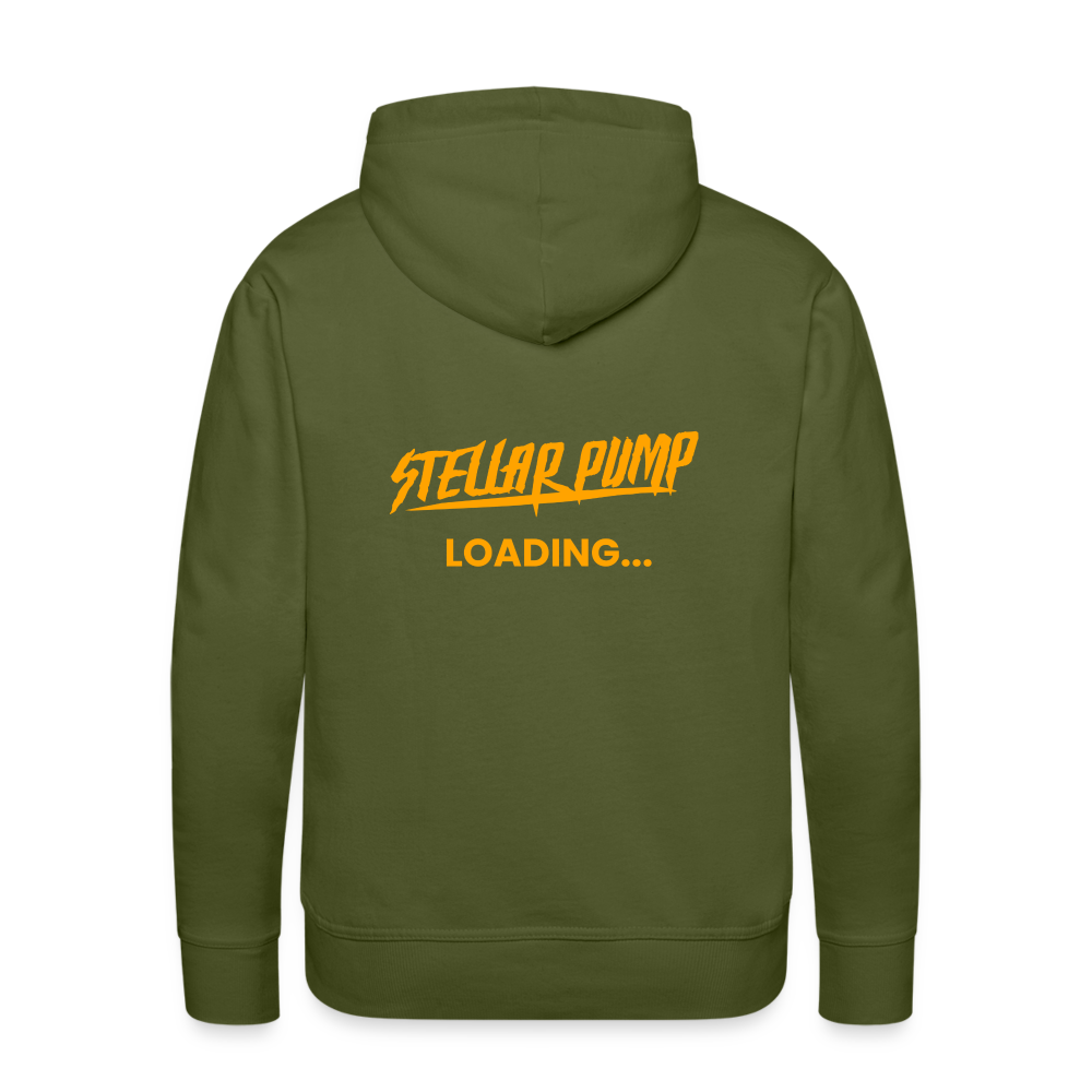 Men’s stellar pump loading Premium Hoodie - olive green