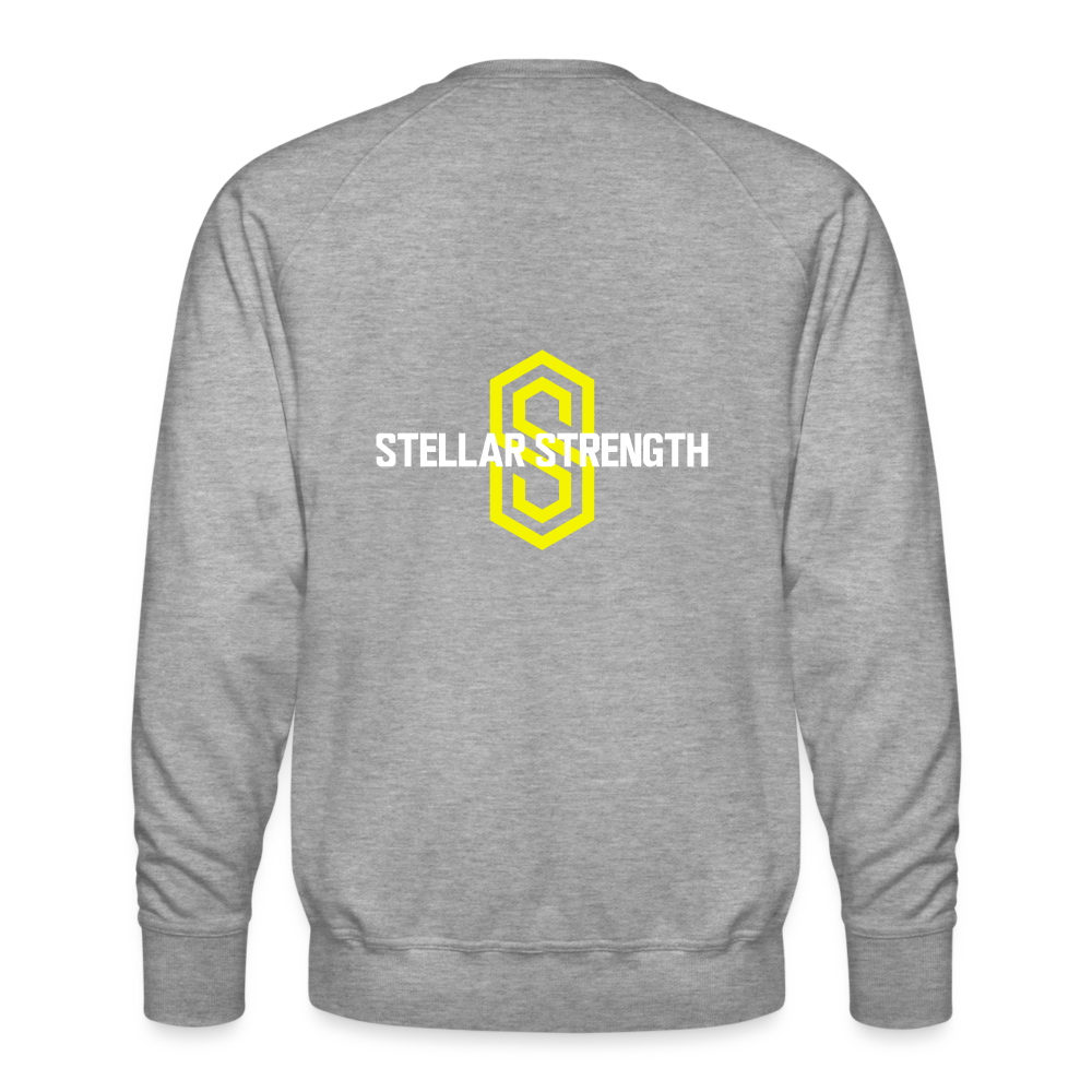 stellar fusion Premium Sweatshirt yellow - heather grey