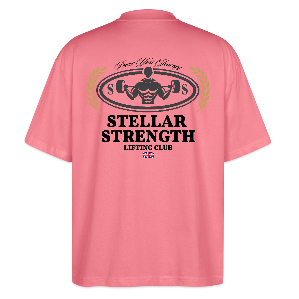 stellar strength classic edition oversized T-shirt black - pink joy