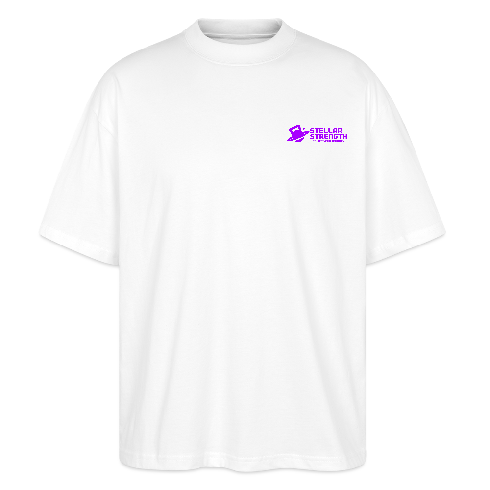 stellar strength classic edition oversized T-shirt violet - white