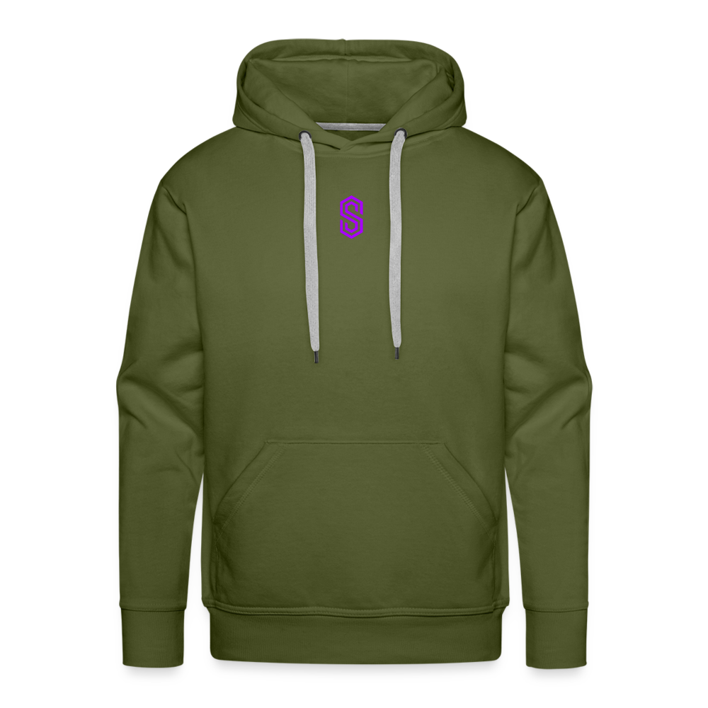 Men’s stellar fusion Premium Hoodie violet - olive green