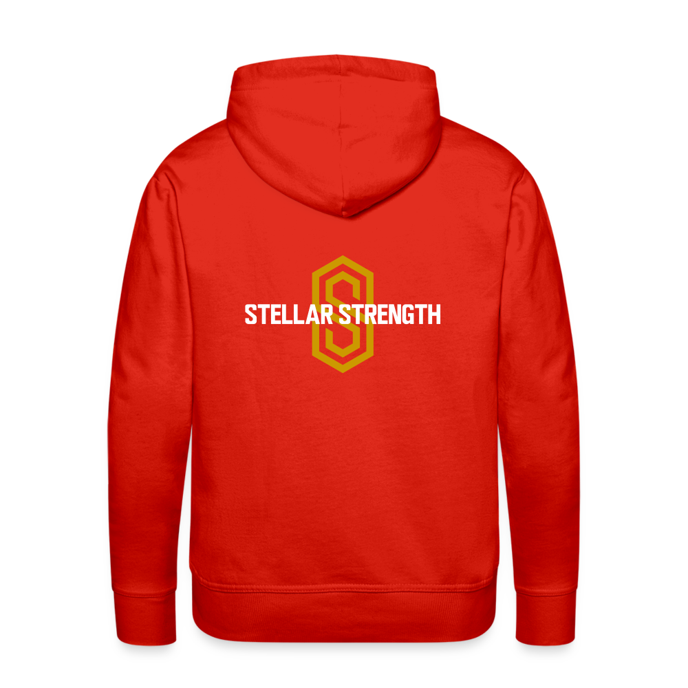 Men’s stellar fusion Premium Hoodie gold - red