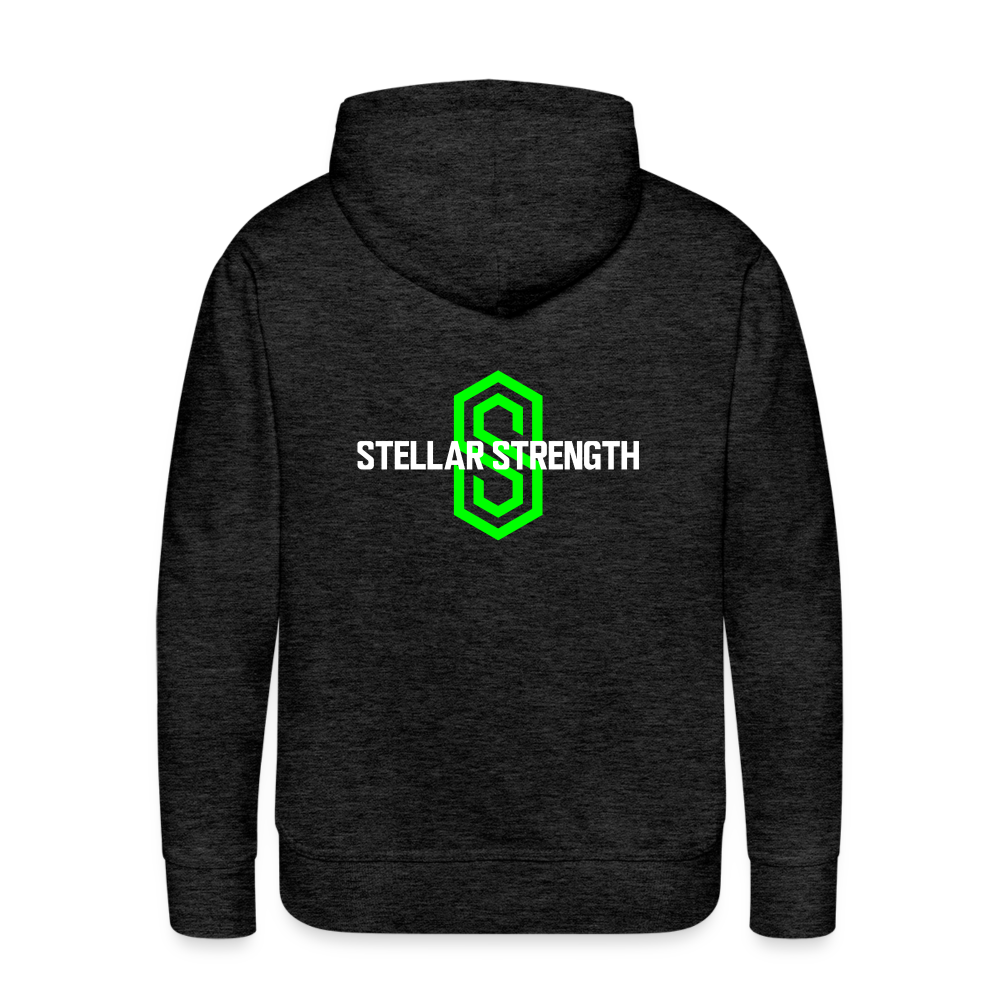 Men’s stellar fusion Premium Hoodie green - charcoal grey