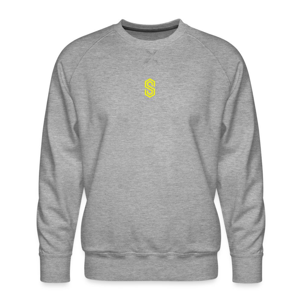 stellar fusion Premium Sweatshirt yellow - heather grey