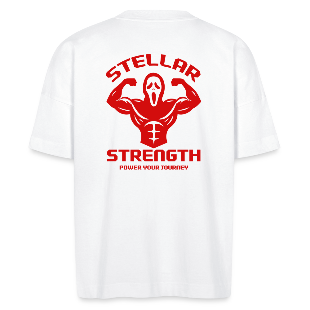 Stellar strength Flex oversize organic T-shirt - white