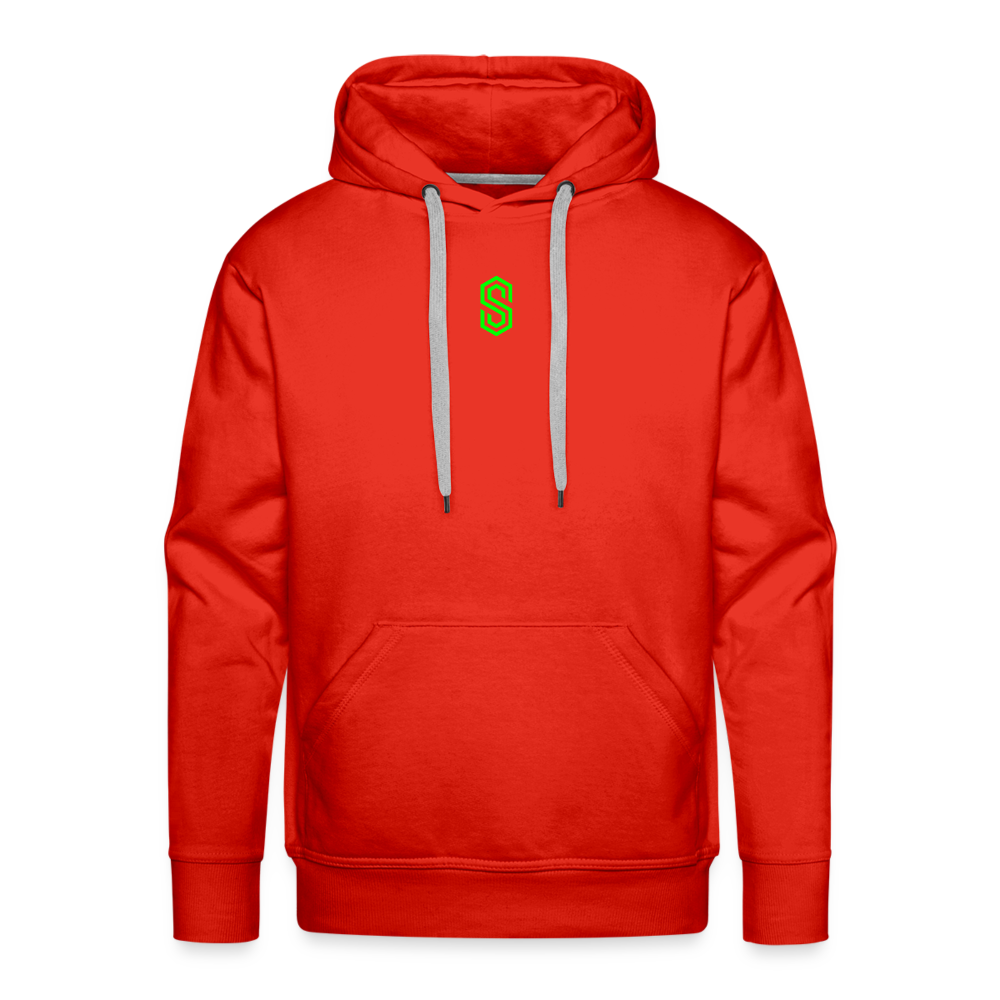 Men’s stellar fusion Premium Hoodie green - red