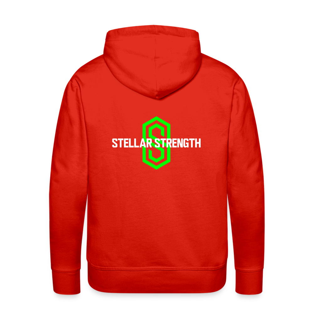 Men’s stellar fusion Premium Hoodie green - red