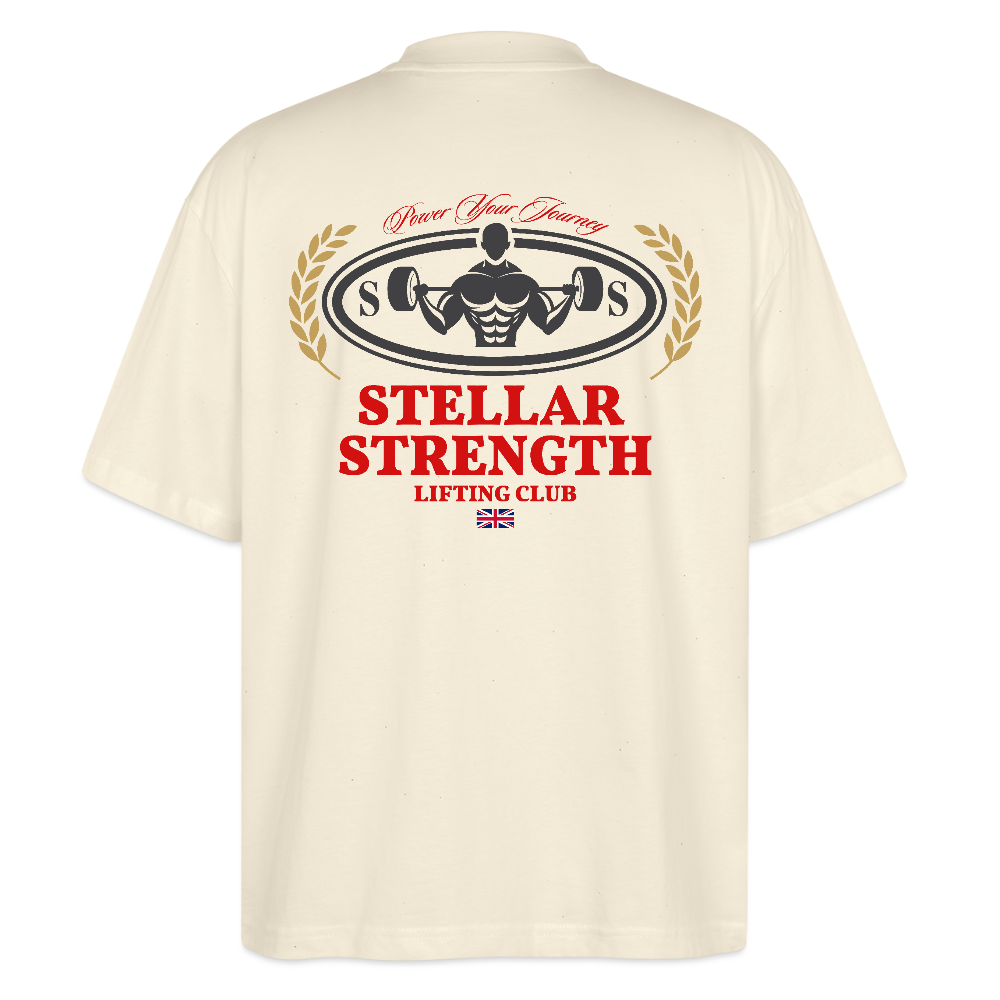 stellar strength classic edition oversized T-shirt red - natural raw