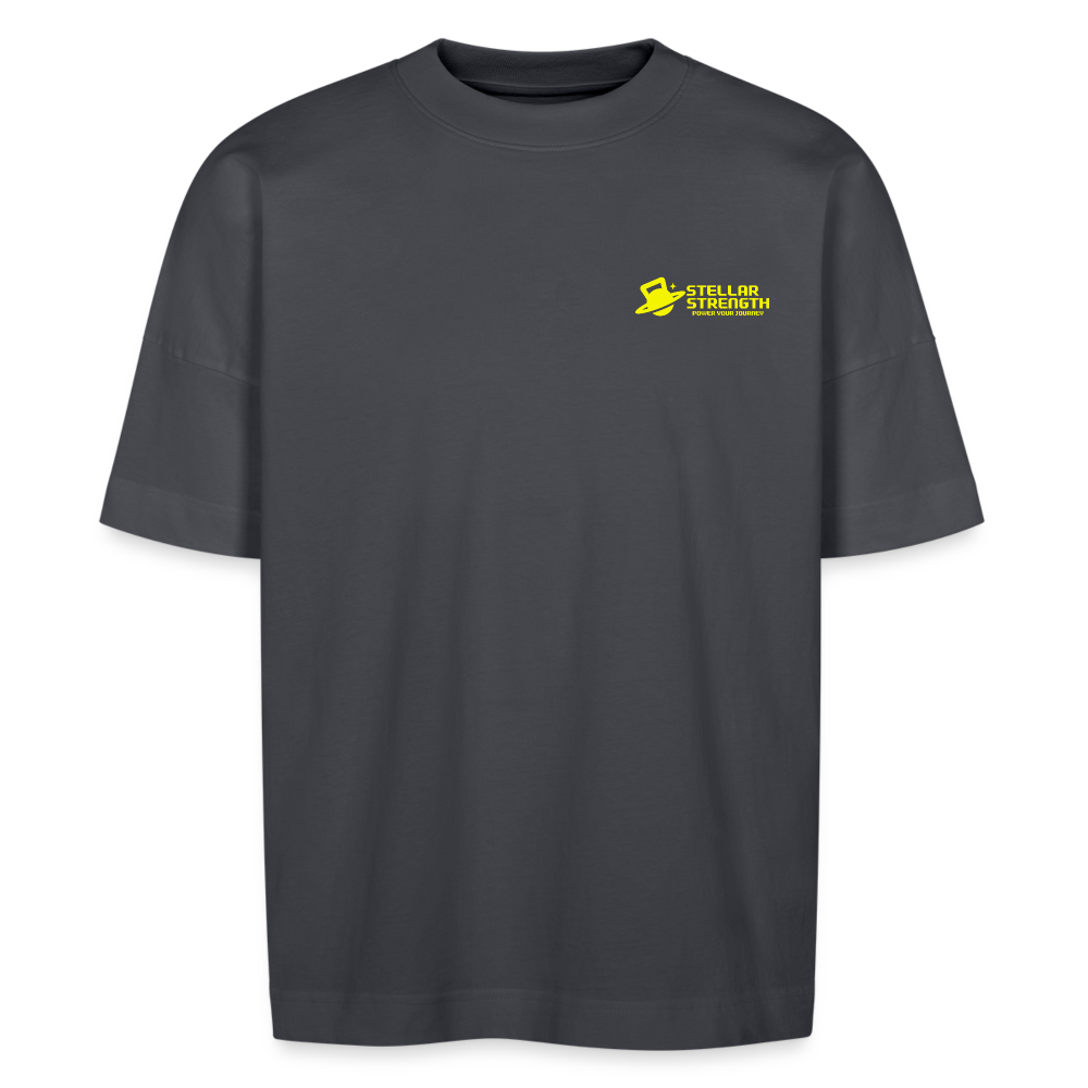 stellar strength platinum edition oversized T-shirt yellow - indigo blue