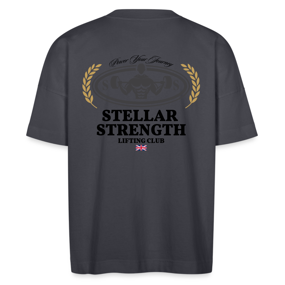 stellar strength classic edition oversized T-shirt black - indigo blue