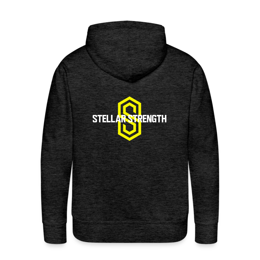 Men’s stellar fusion Premium Hoodie yellow - charcoal grey
