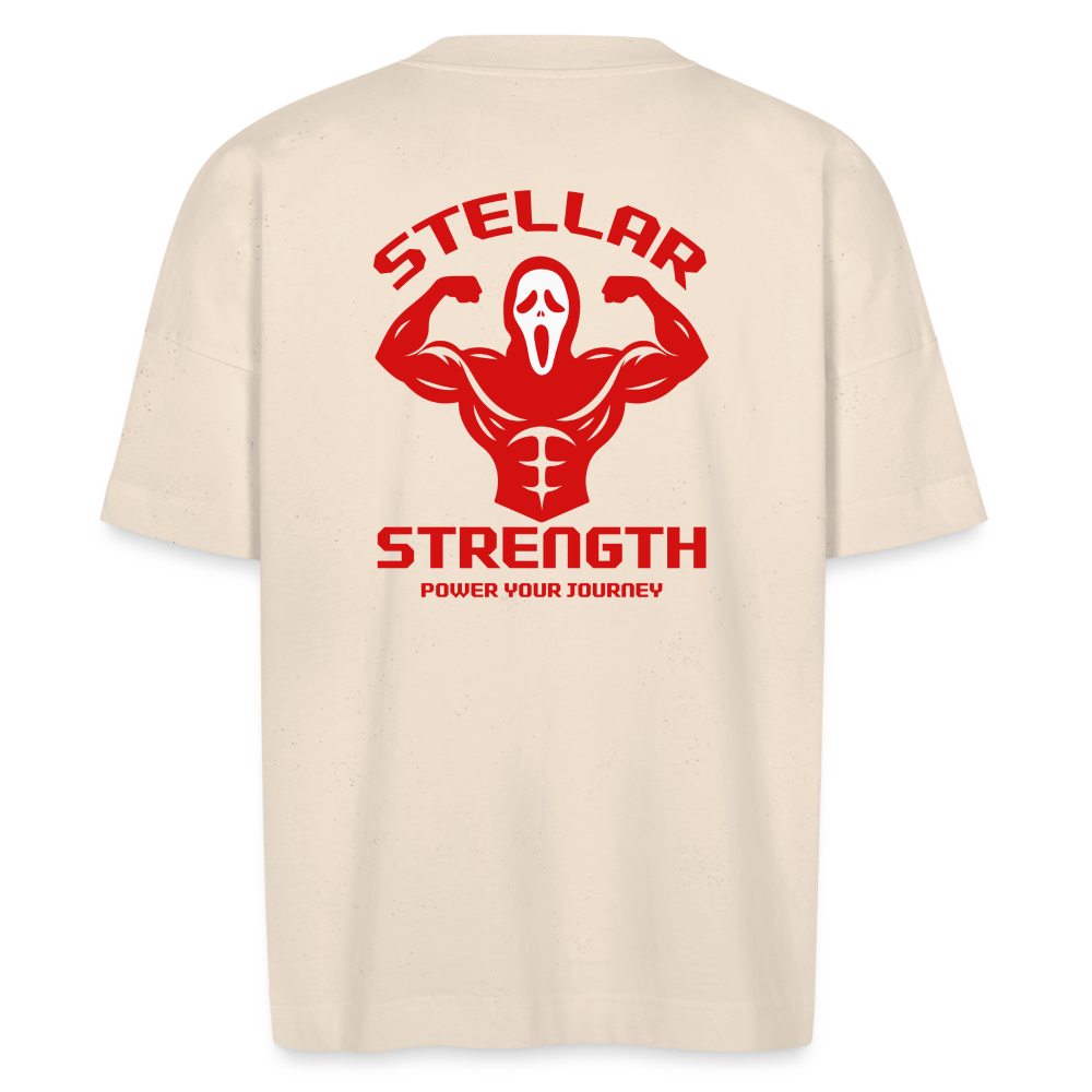 Stellar strength Flex oversize organic T-shirt - natural raw