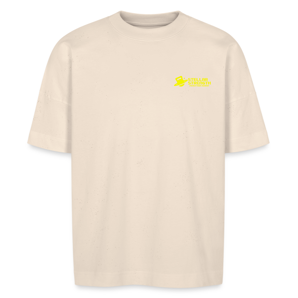 stellar strength platinum edition oversized T-shirt yellow - natural raw