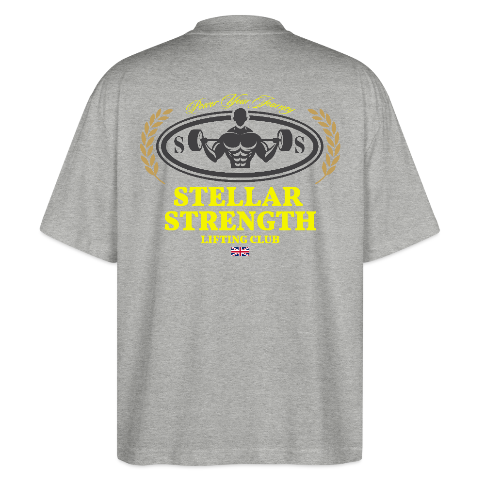 stellar strength classic edition oversized T-shirt yellow - heather grey