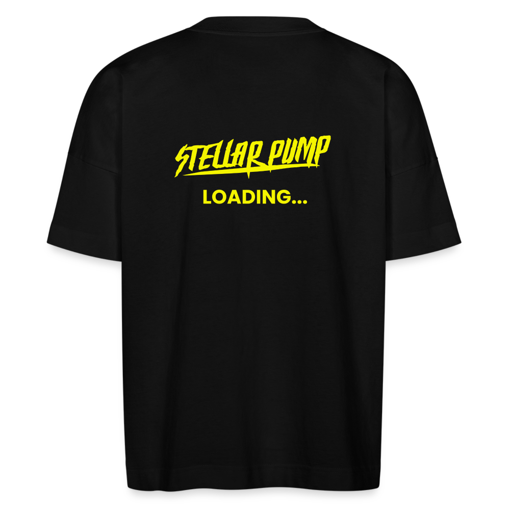 stellar pump loading oversized t-shirt yellow - black